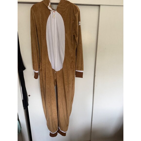 TIPSY ELVES RUDOLPH THE RED-NOSED REINDEER UNISEX ONESIE SZ MEDIUM ADULT - Picture 3 of 6